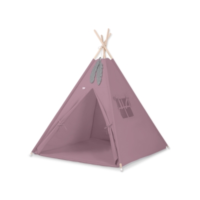 Teltsæt Tipi Telt Børn med legetæppe  Pastel Violet
