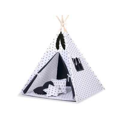 Teltsæt Tipi Telt Børn  Sort