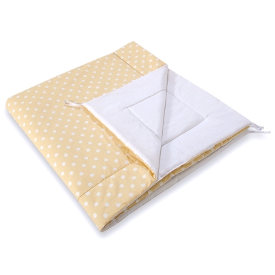Tipi legetæppe  Beige Polkaprikker