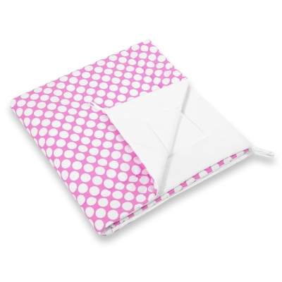 Tipi legetæppe  Lyserød Pink Polkaprikker
