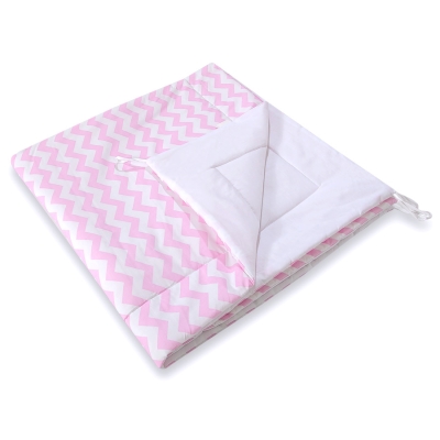 Tipi legetæppe  Lyserød Pink Siksak