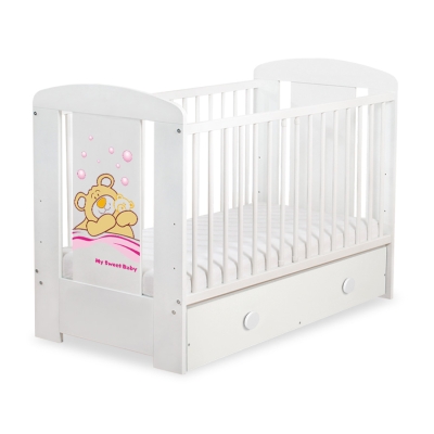 Tremmeseng med Skuffe til baby Bamse Barnaba  MAXI