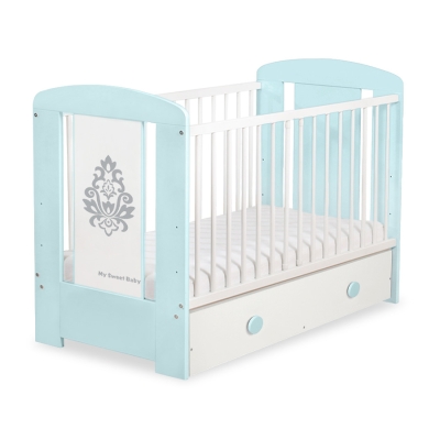 Tremmeseng med skuffe til baby Glamour  MAXI Glamour