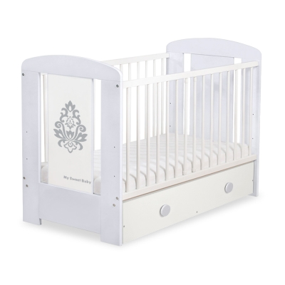 Tremmeseng med skuffe til baby Glamour  MAXI Glamour