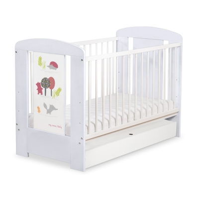 Tremmeseng med Skuffe til baby Happy   STANDARD Skov