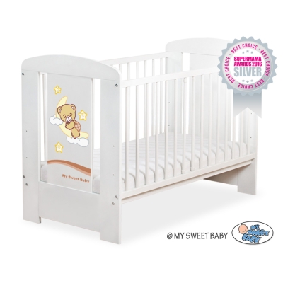 Tremmeseng til baby Godnat  Hvid