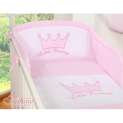 Universel sengerand til babyseng - Little Prince/Princess  Lyserød Pink