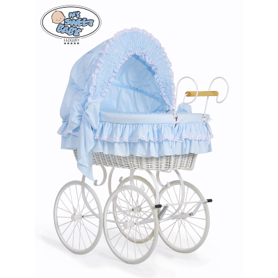 Vintage babykurv  Blå Victoria
