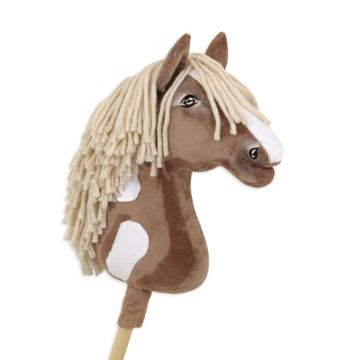 Kæphest brun hvid beige Manke Amerikansk Mustang
