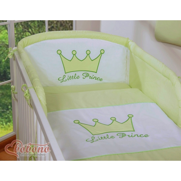 2-delt sengesæt Little Prince/Princess  Grøn