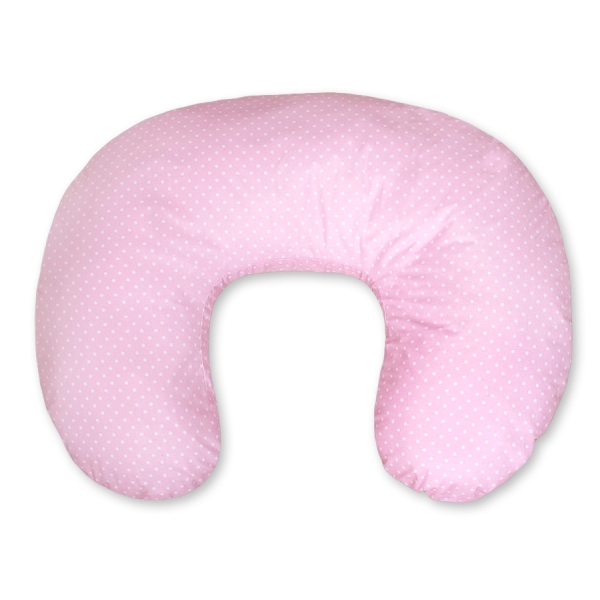 Ammepude til baby - Hanging Hearts  Lyserød Pink Polkaprikker