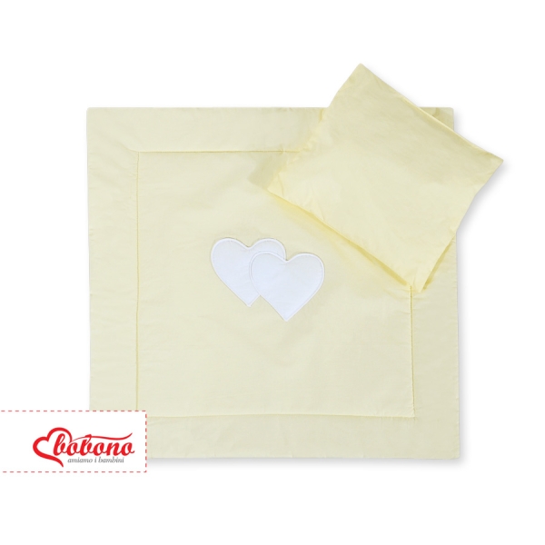 Baby barnevogn sengesæt i 2 dele - Hanging hearts  Enfelben