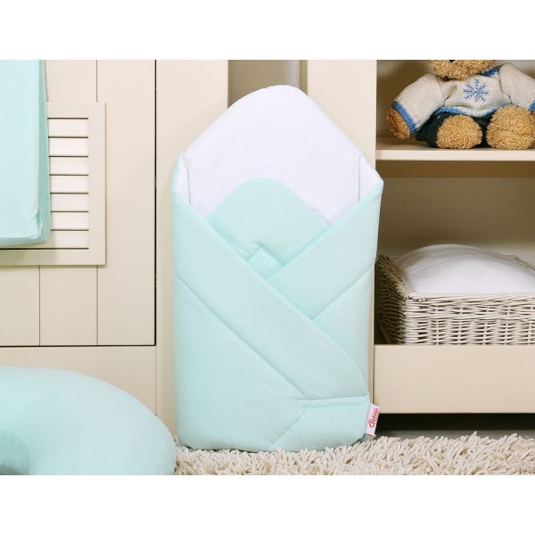 Baby svøbetæppe med afstivere - Little Prince/Princess  Mint
