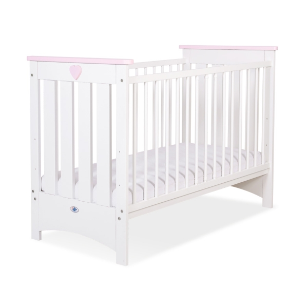 Baby tremmeseng 120x60 Lorenzo III  Lyserød Hvid Pink