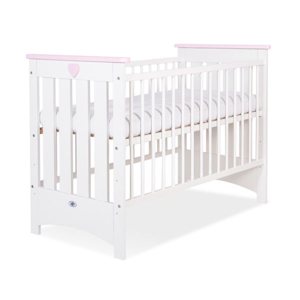Baby tremmeseng 120x60 Lorenzo III  Lyserød Hvid Pink