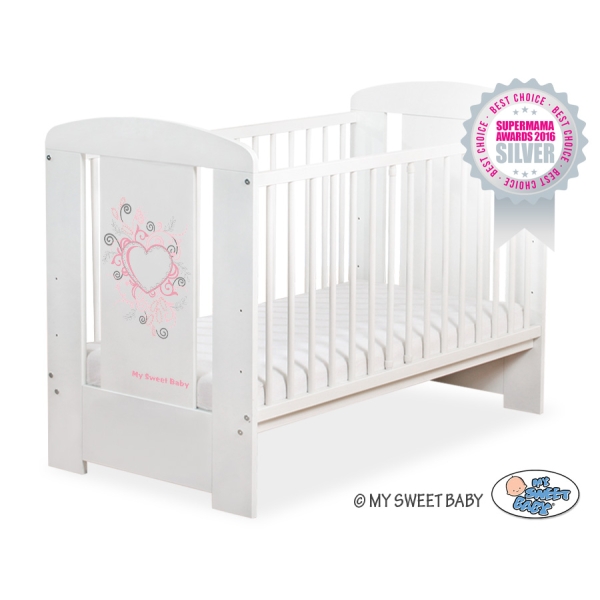 Baby tremmeseng 120x60cm Chic  Hvid