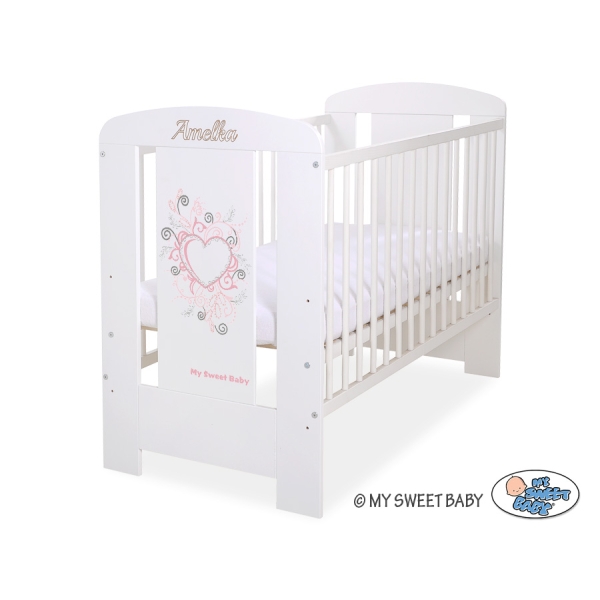 Baby tremmeseng 120x60cm Chic  Hvid