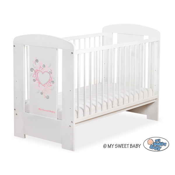 Baby tremmeseng 120x60cm Chic  Hvid