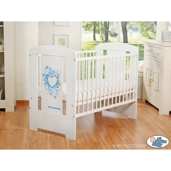 Baby tremmeseng 120x60cm Chic  Hvid