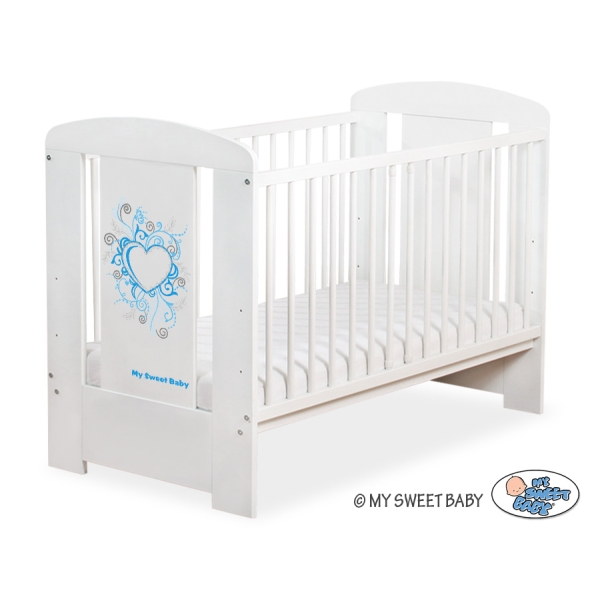Baby tremmeseng 120x60cm Chic  Hvid