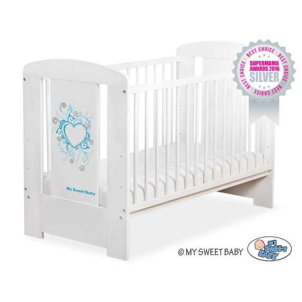 Baby tremmeseng 120x60cm Chic  Hvid