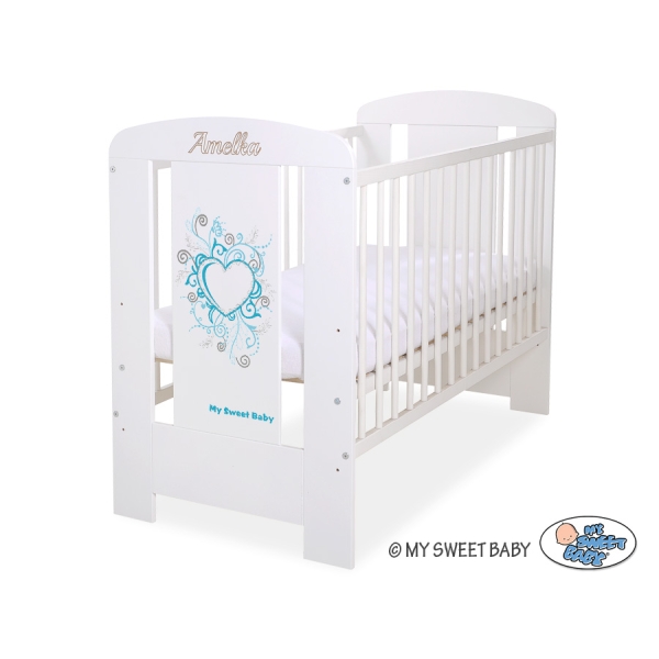 Baby tremmeseng 120x60cm Chic  Hvid