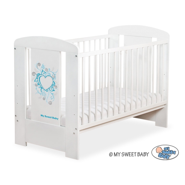 Baby tremmeseng 120x60cm Chic  Hvid