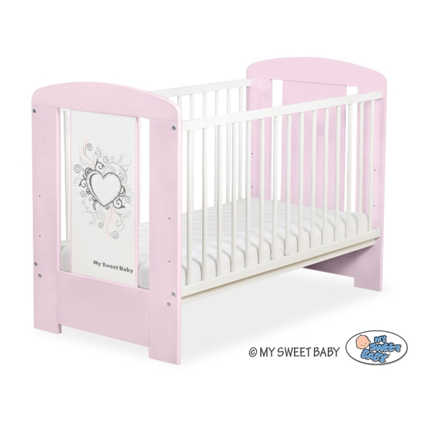 Baby tremmeseng 120x60cm Chic  Lyserød Pink