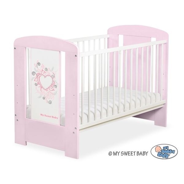 Baby tremmeseng 120x60cm Chic  Lyserød Pink