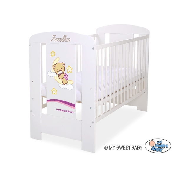 Baby tremmeseng 120x60cm Godnat  Hvid