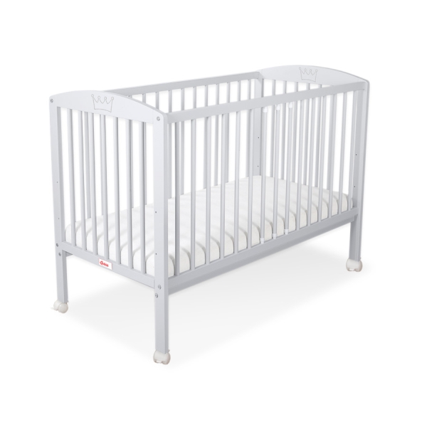 Baby tremmeseng 120x60cm Little Prince/Princess  Grå