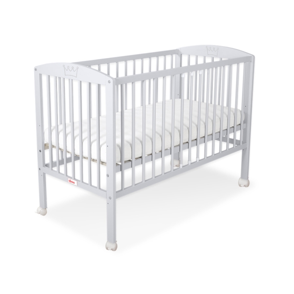 Baby tremmeseng 120x60cm Little Prince/Princess  Grå