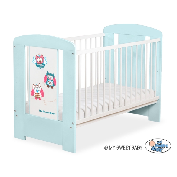 Baby tremmeseng 120x60cm Munter Ugler   Mint