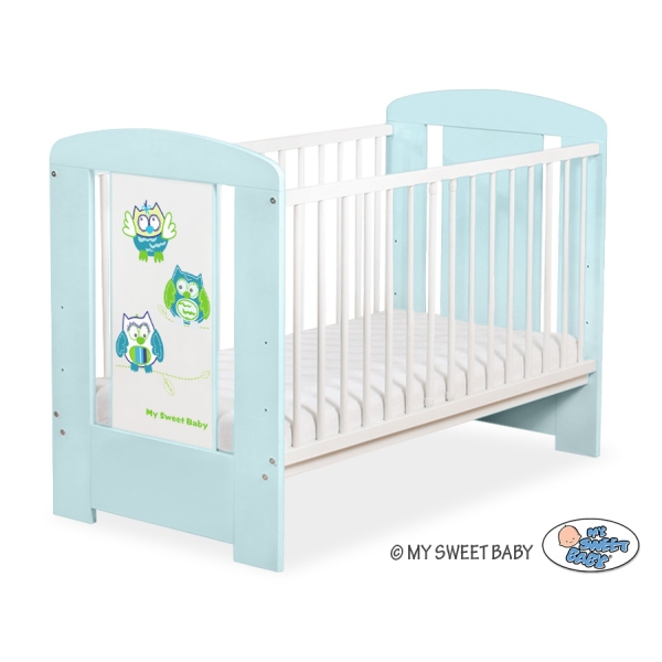 Baby tremmeseng 120x60cm Munter Ugler   Mint