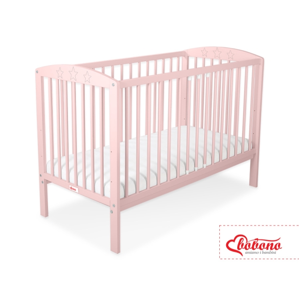 Baby tremmeseng 120x60cm Stjerner  Pulverrosa