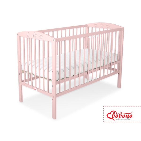 Baby tremmeseng 120x60cm Stjerner  Pulverrosa