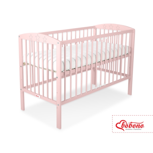 Baby tremmeseng 120x60cm Stjerner  Pulverrosa