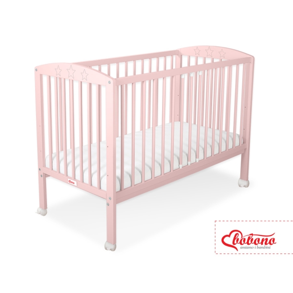 Baby tremmeseng 120x60cm Stjerner  Pulverrosa