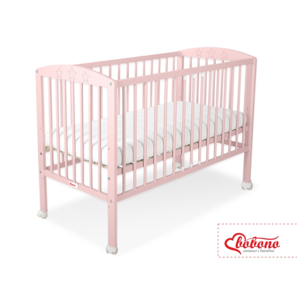 Baby tremmeseng 120x60cm Stjerner  Pulverrosa