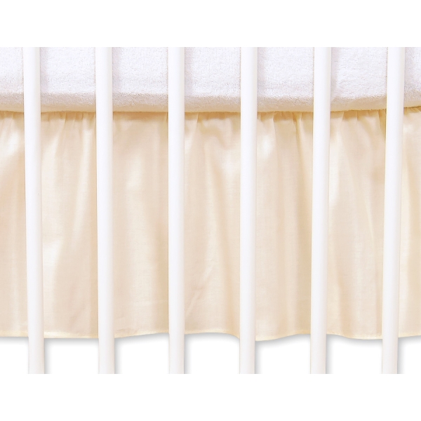 Baby tremmeseng dekorativ støv flæse-kantskjuler 120x60cm - Hanging Hearts  Enfelben