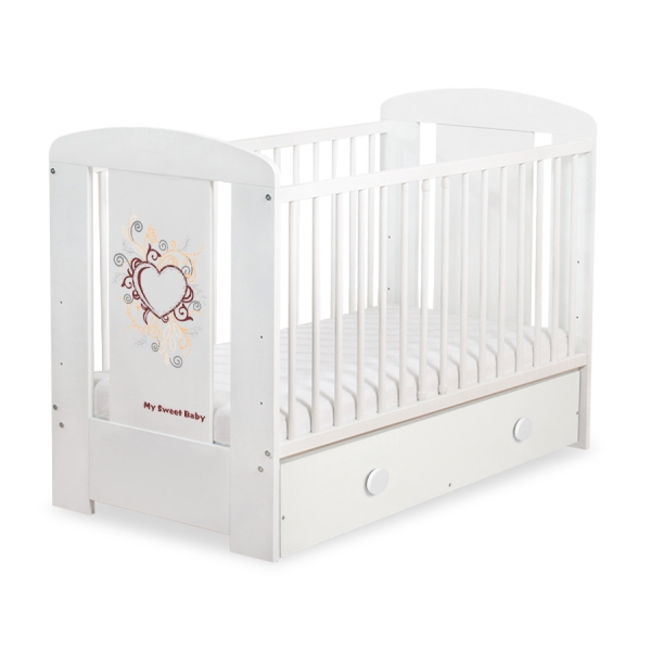 Baby tremmeseng med skuffe 120x60cm Chic  MAXI