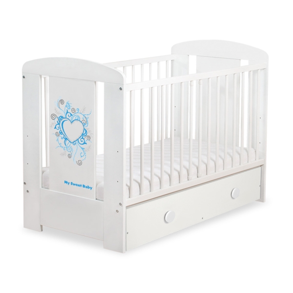 Baby tremmeseng med skuffe 120x60cm Chic  MAXI