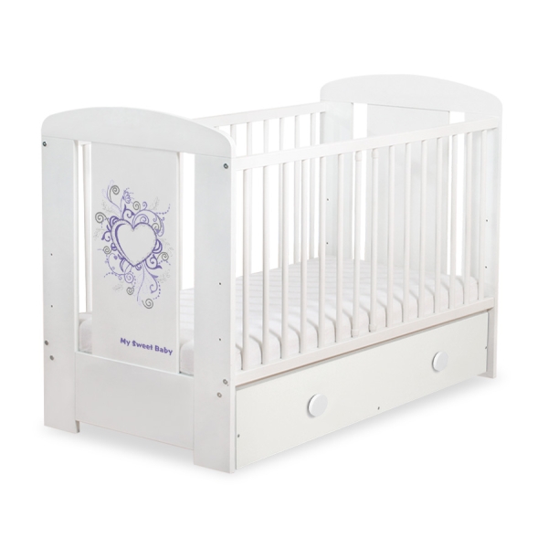 Baby tremmeseng med skuffe 120x60cm Chic  MAXI