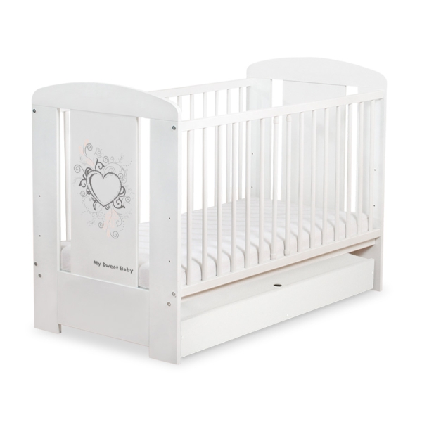 Baby tremmeseng med skuffe 120x60cm Chic  STANDARD