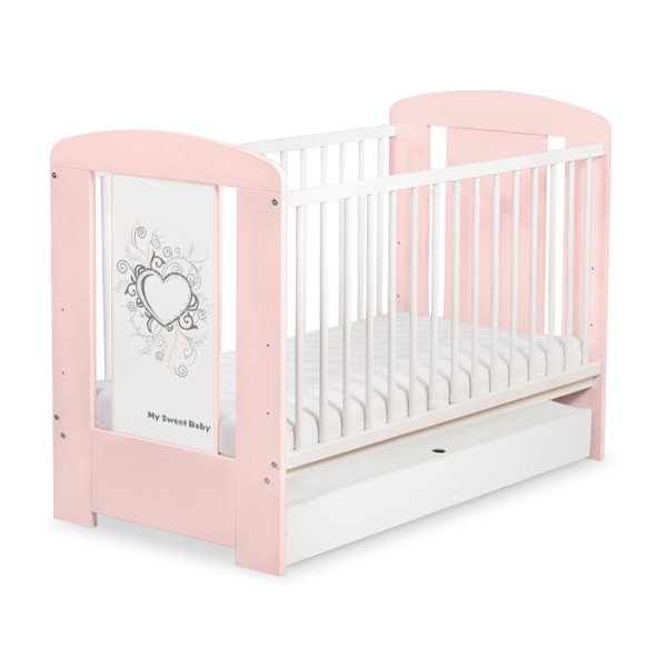 Baby tremmeseng med skuffe 120x60cm Chic  STANDARD