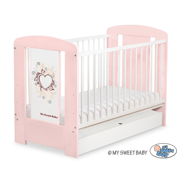 Baby tremmeseng med skuffe 120x60cm Chic  STANDARD