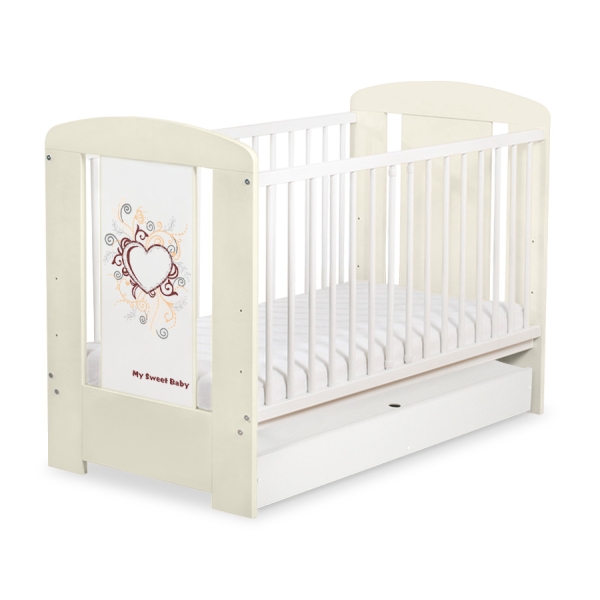 Baby tremmeseng med skuffe 120x60cm Chic  STANDARD