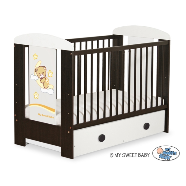 Baby tremmeseng med skuffe 120x60cm Godnat  MAXI