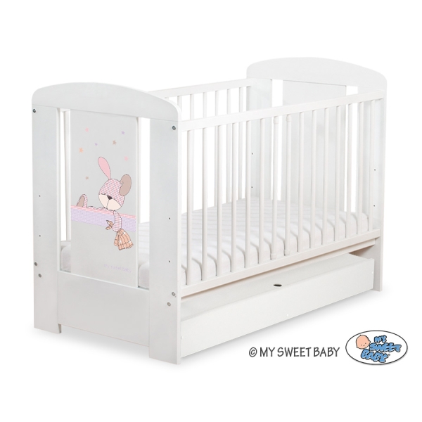 Baby tremmeseng med Skuffe 120x60cm Happy   STANDARD