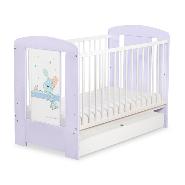 Baby tremmeseng med Skuffe 120x60cm Happy   STANDARD